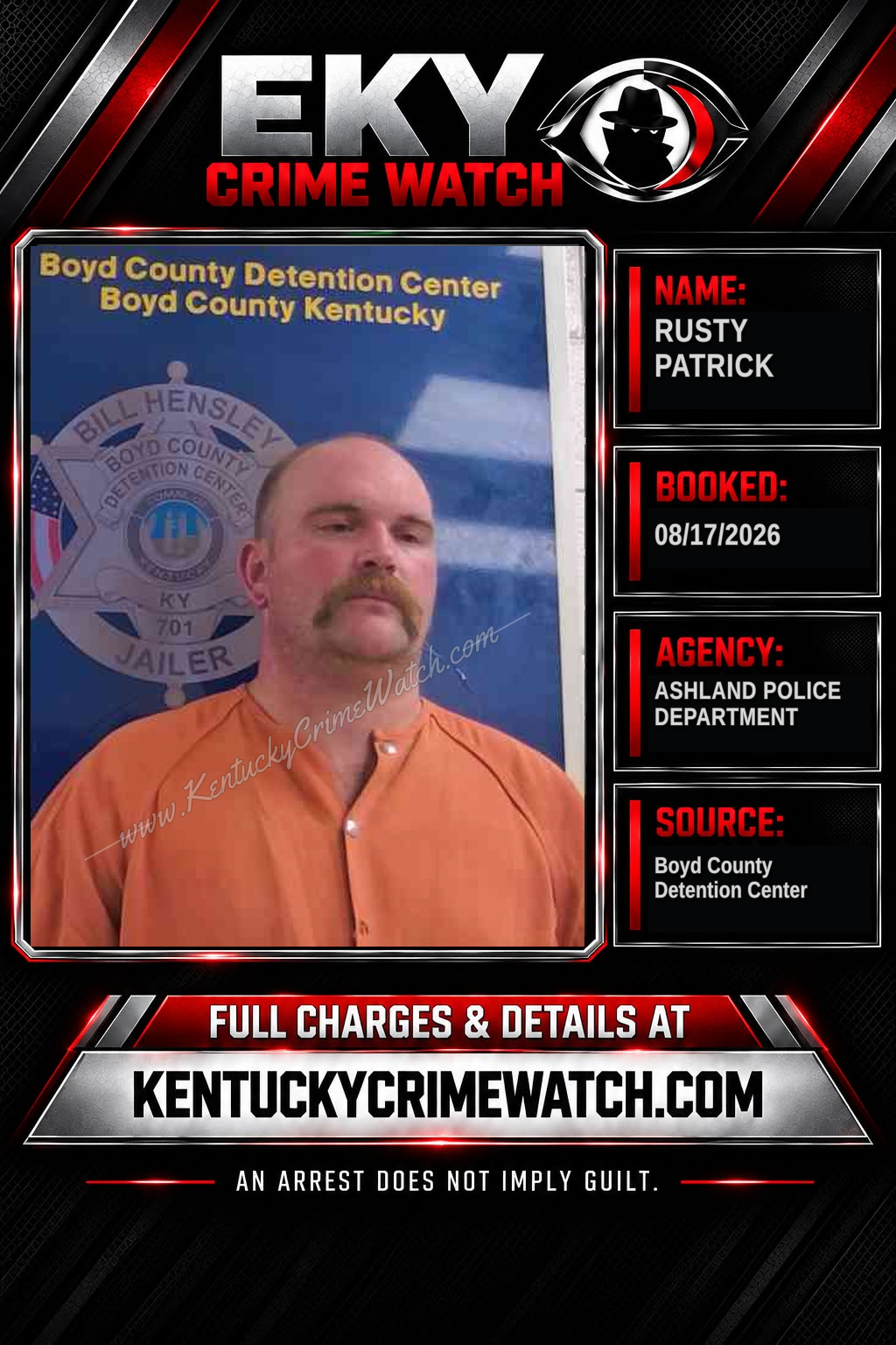 RUSTY PATRICK booking image