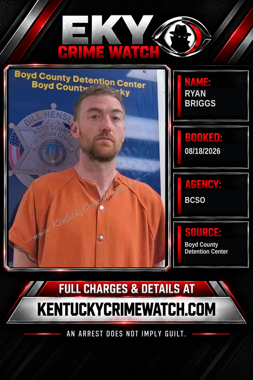 RYAN BRIGGS booking image