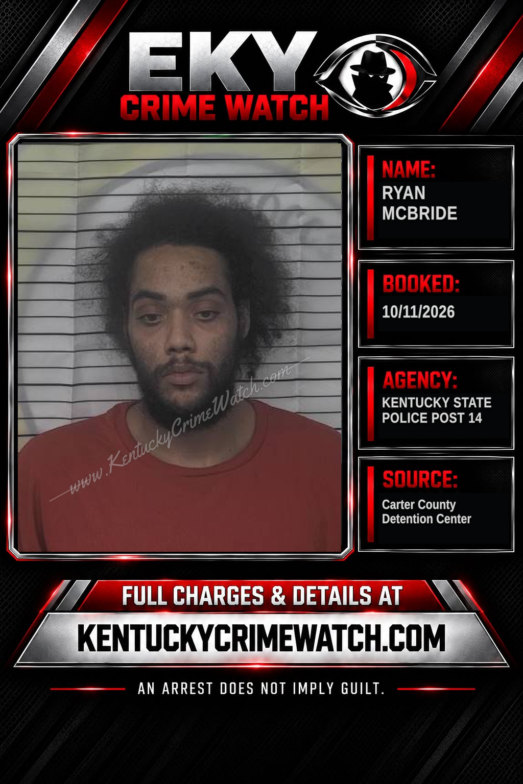 RYAN MCBRIDE booking image