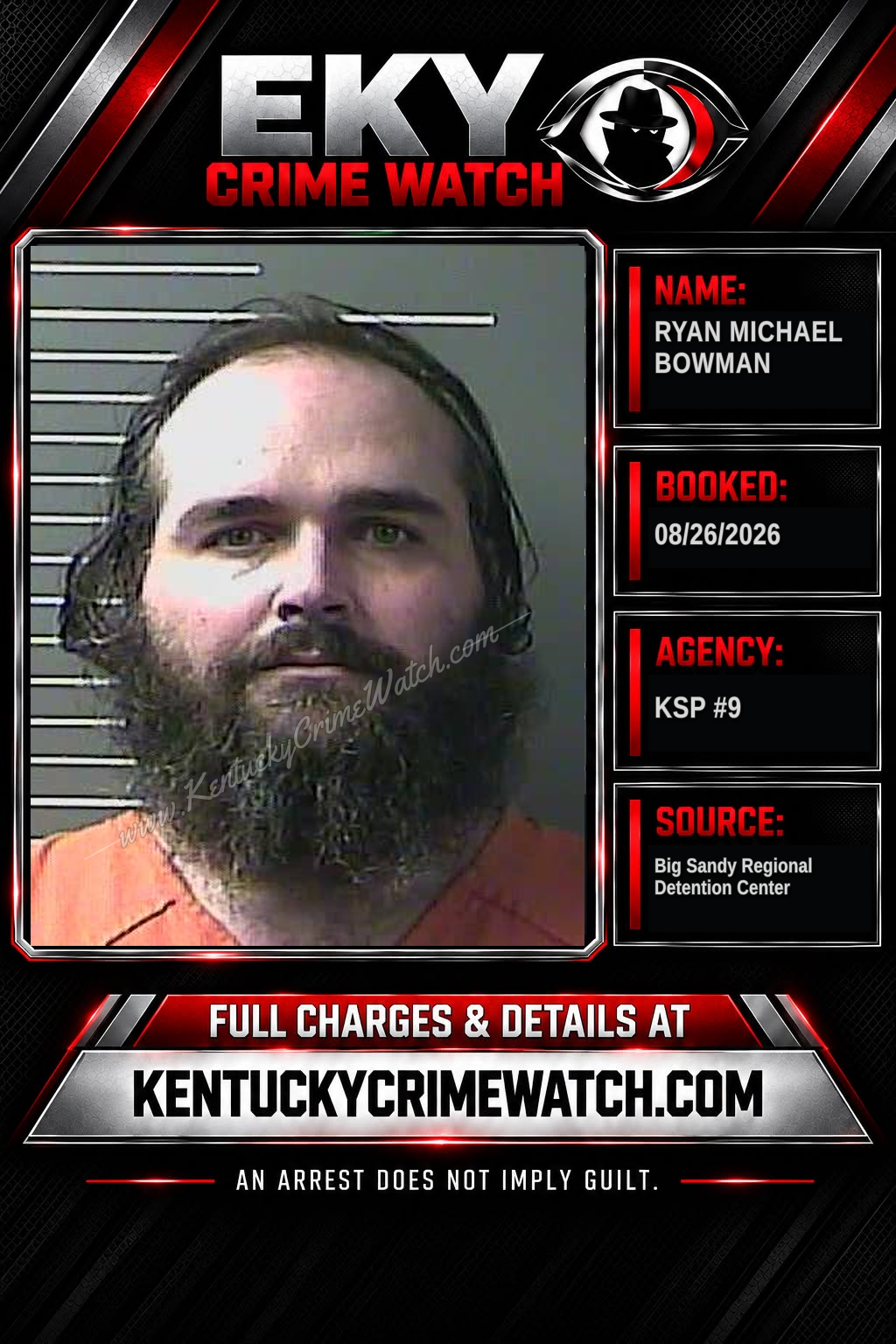RYAN MICHAEL BOWMAN booking image