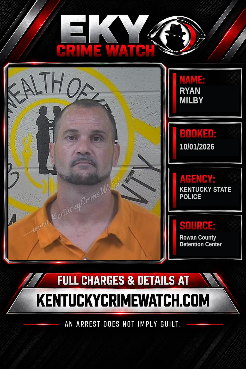 RYAN MILBY booking image