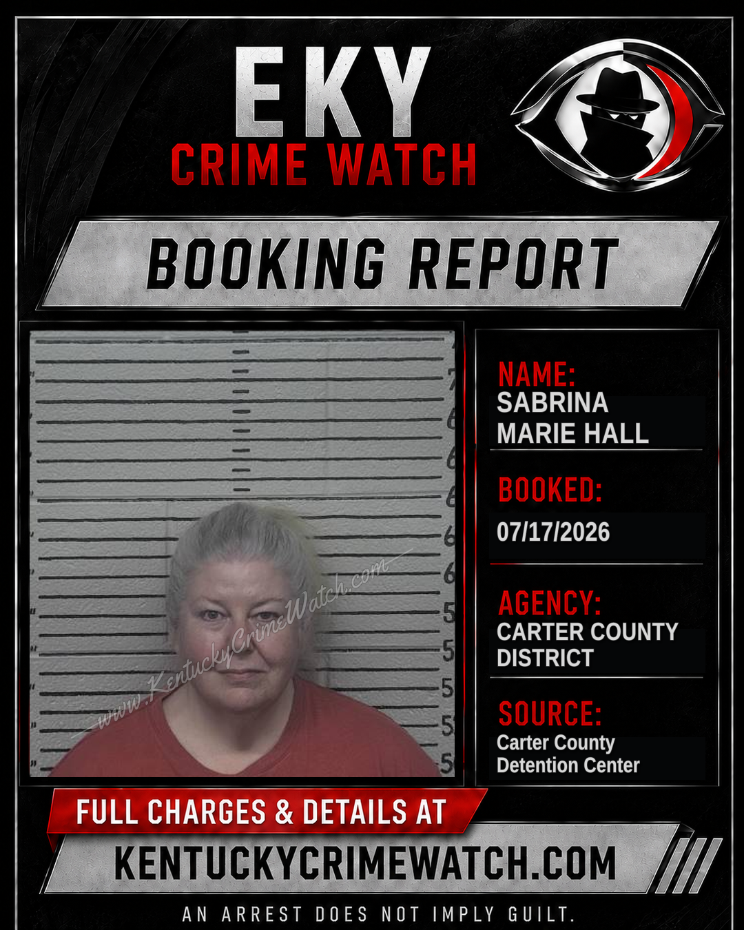 SABRINA MARIE HALL booking image