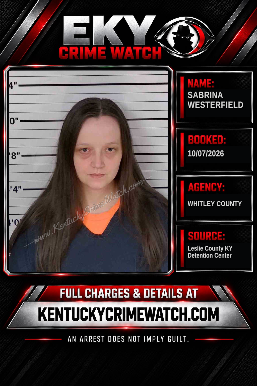 SABRINA WESTERFIELD booking image
