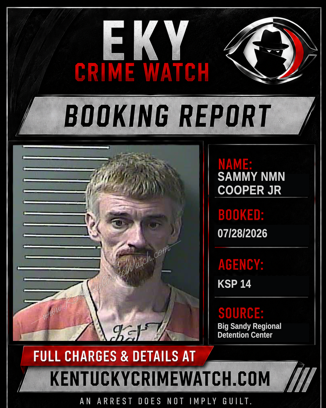 SAMMY NMN COOPER JR booking image