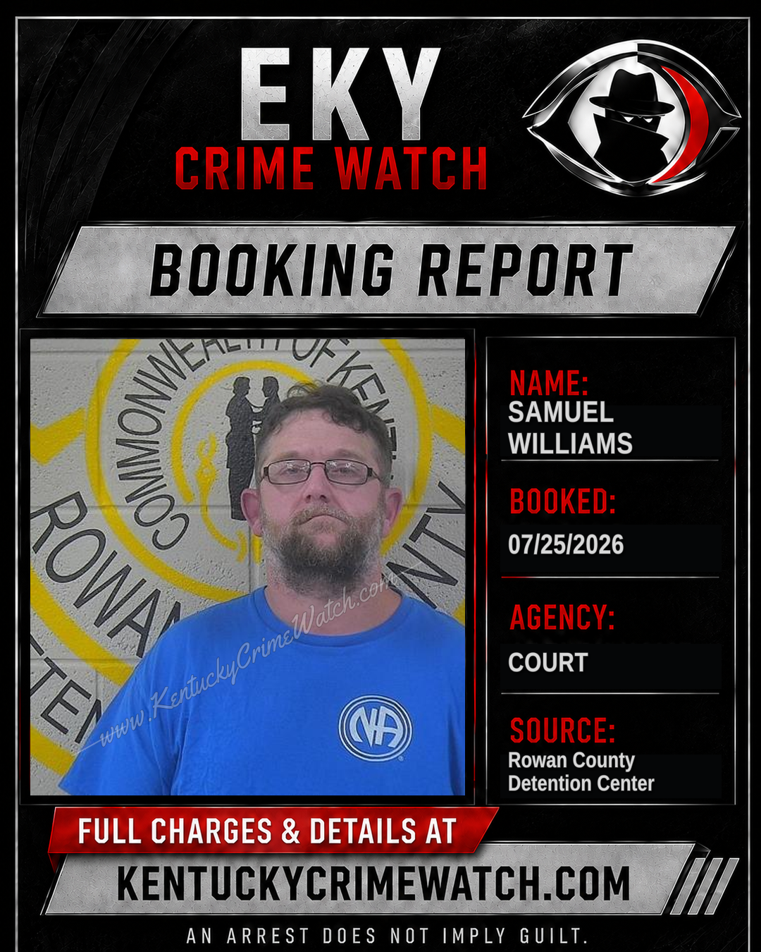 SAMUEL WILLIAMS booking image