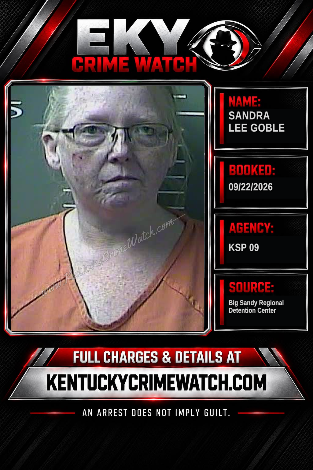 SANDRA LEE GOBLE booking image