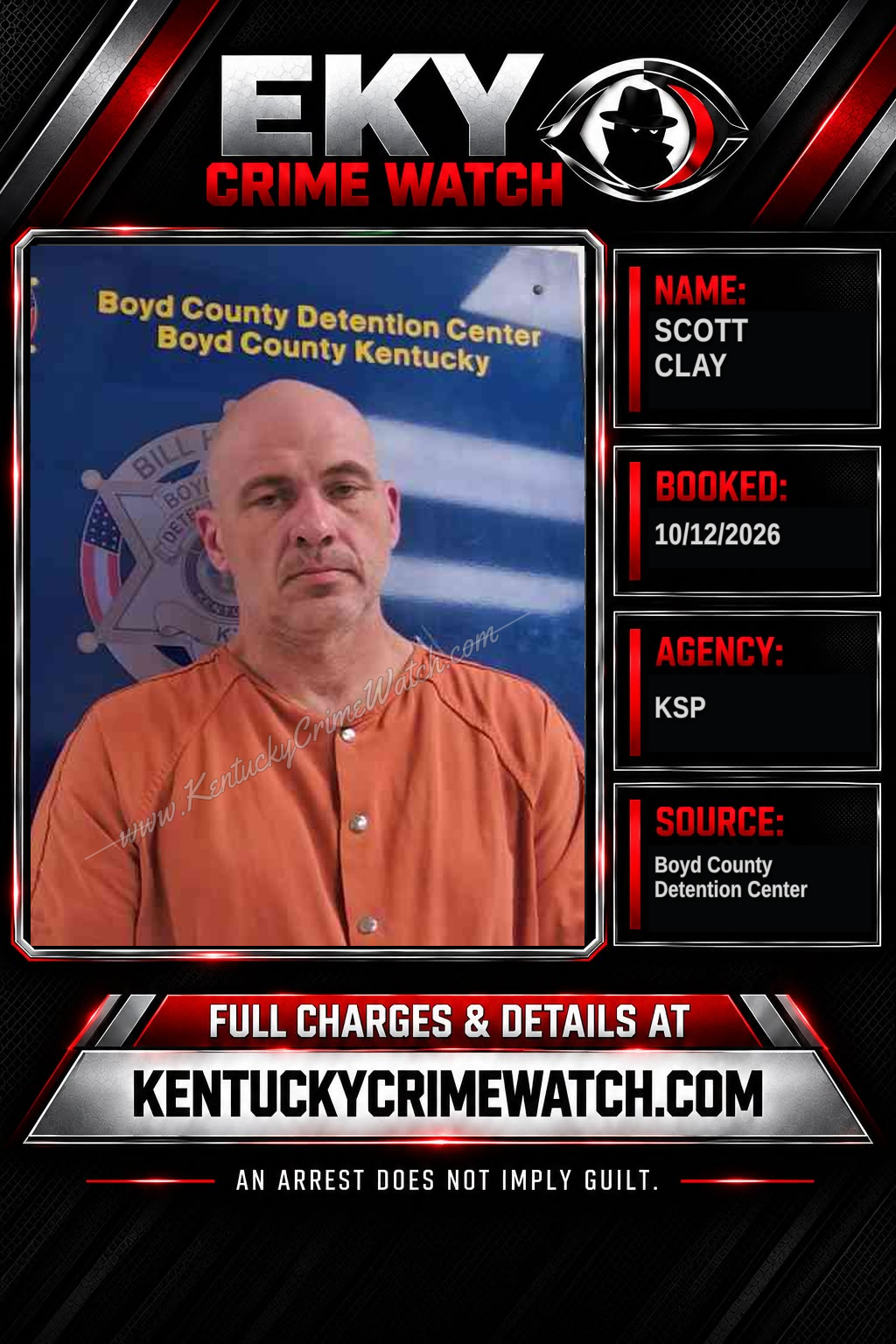 SCOTT CLAY booking image