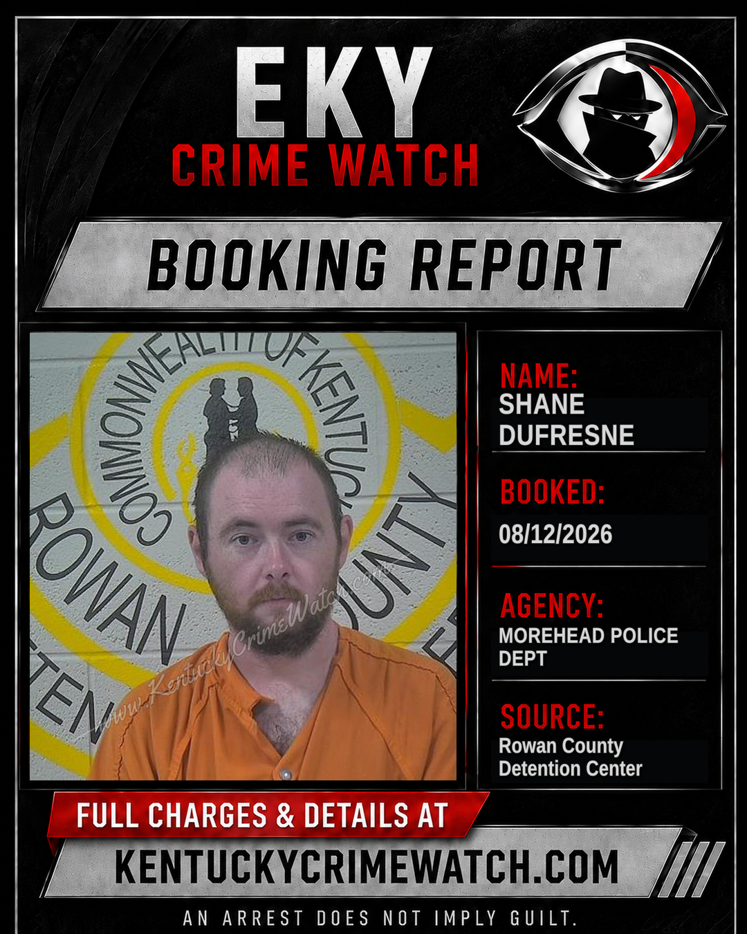 SHANE DUFRESNE booking image