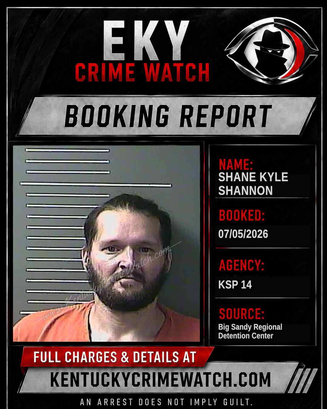 SHANE KYLE SHANNON booking image