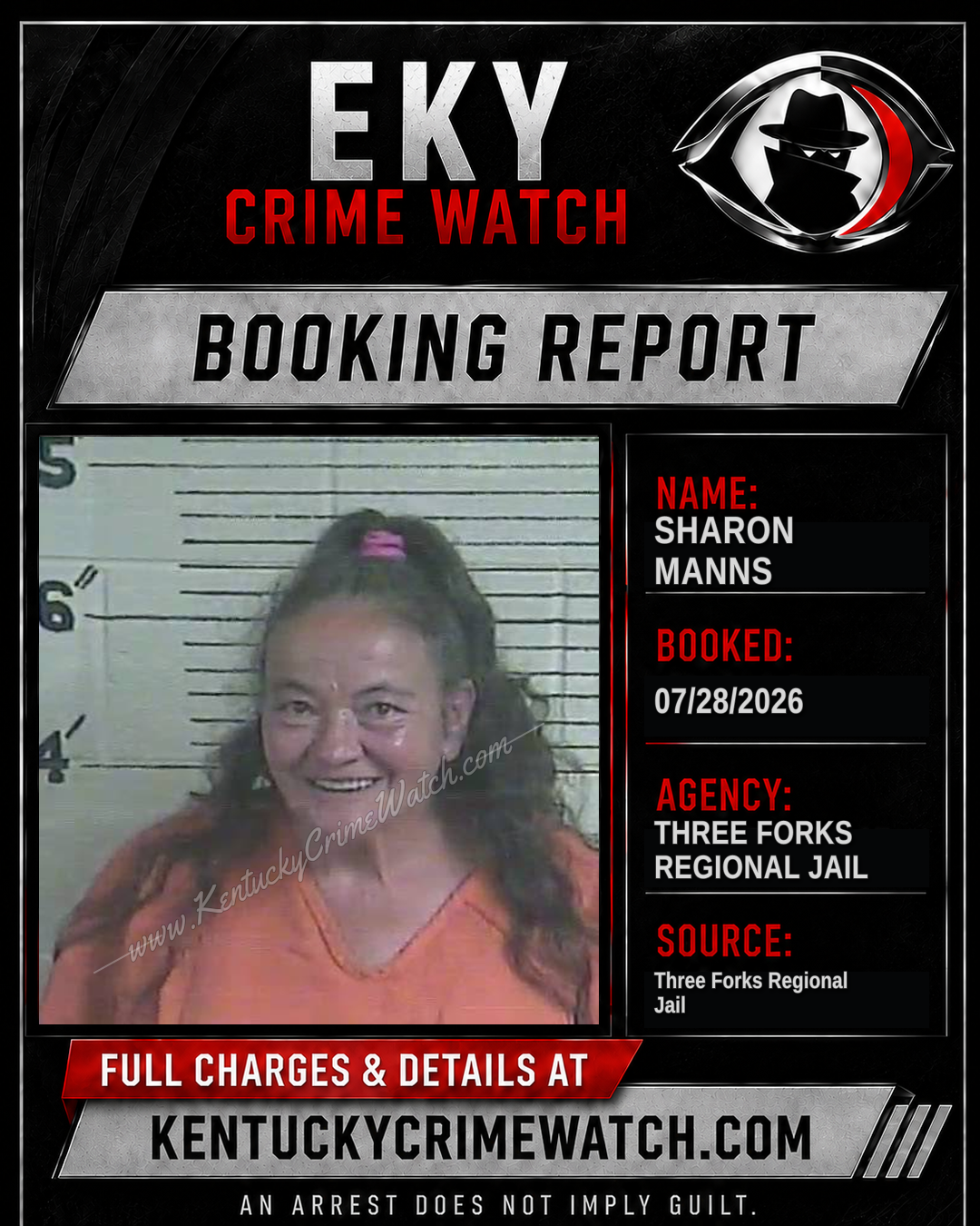 Sharon Manns booking image