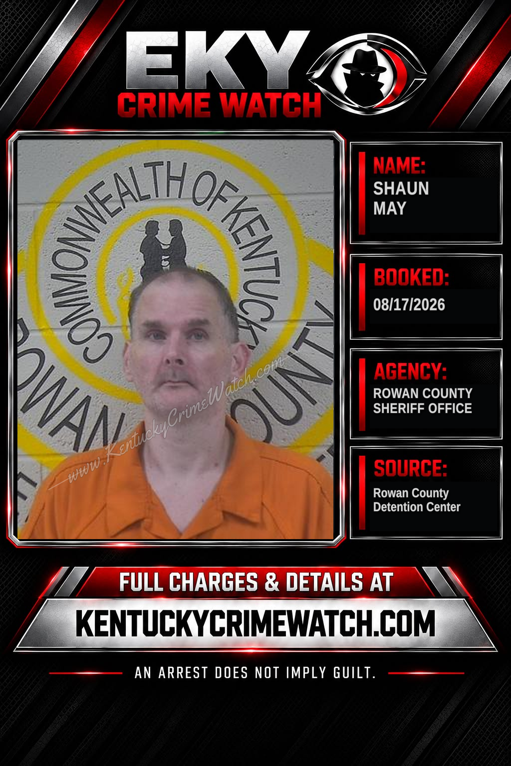 SHAUN MAY booking image