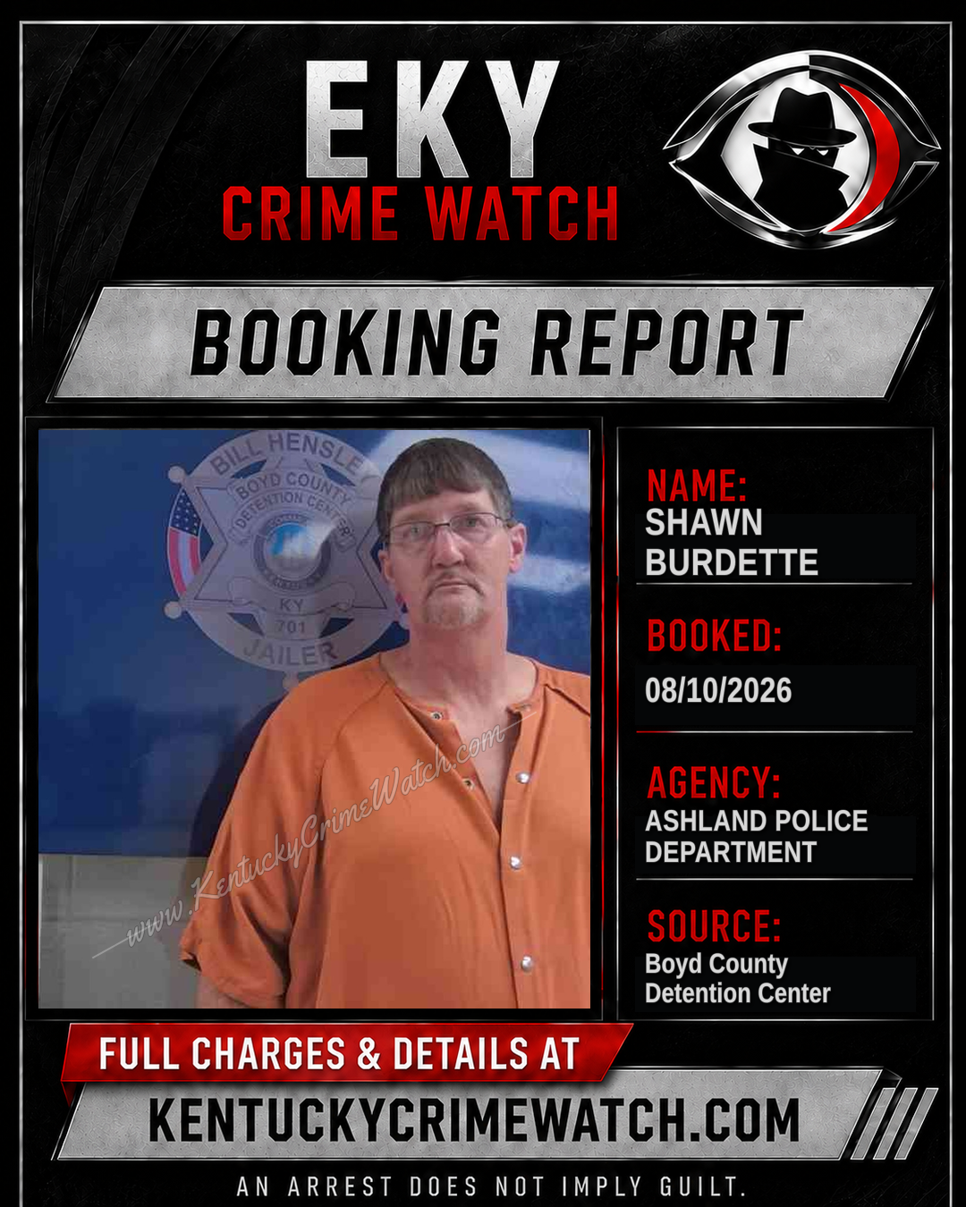 SHAWN BURDETTE booking image