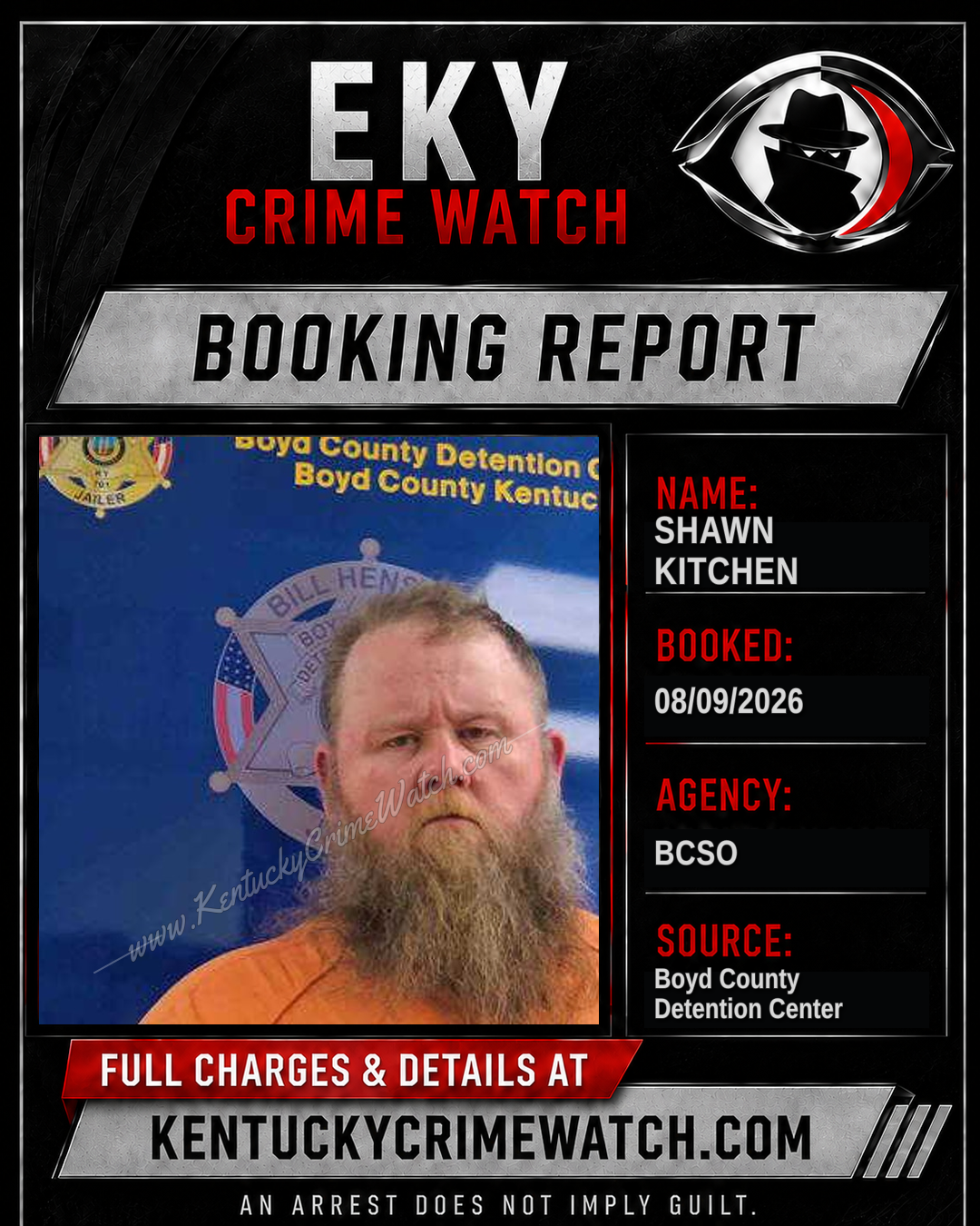 Shawn Kitchen booking image