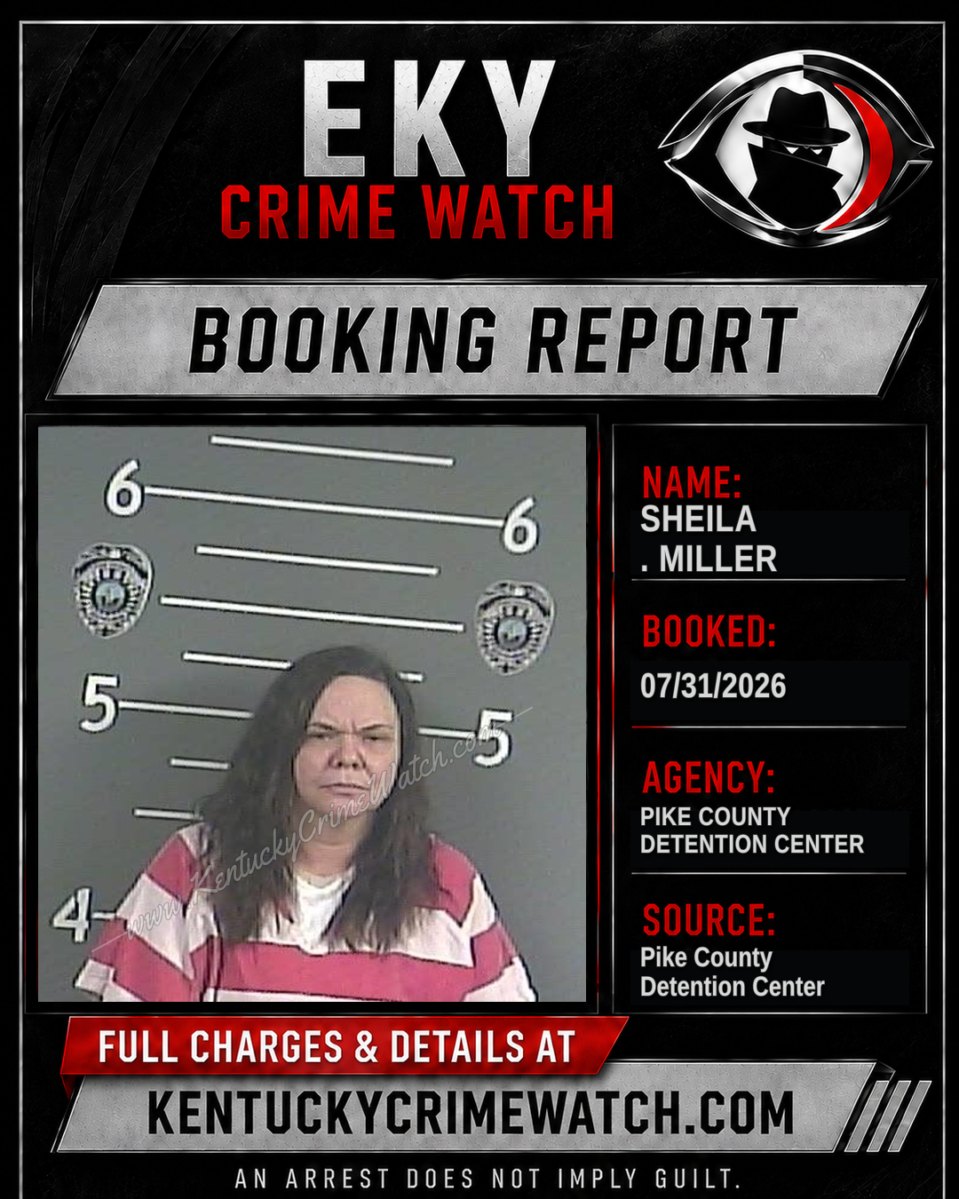 SHEILA . MILLER booking image
