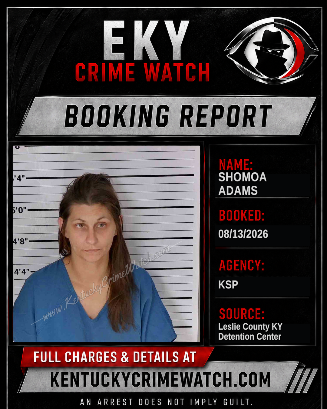 SHOMOA ADAMS booking image