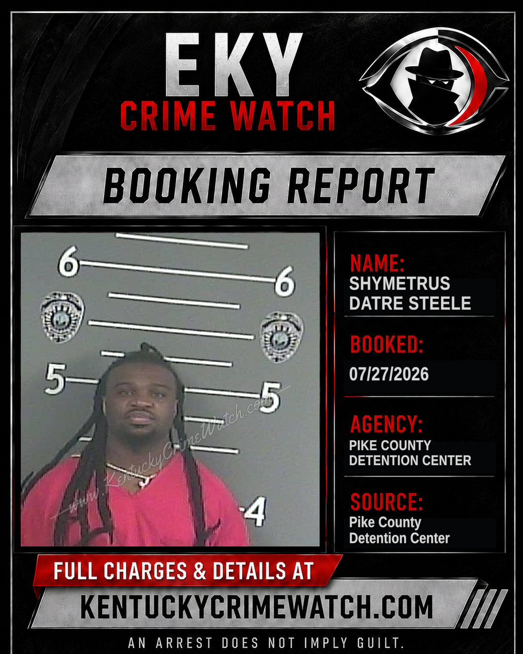 SHYMETRUS DATRE STEELE booking image