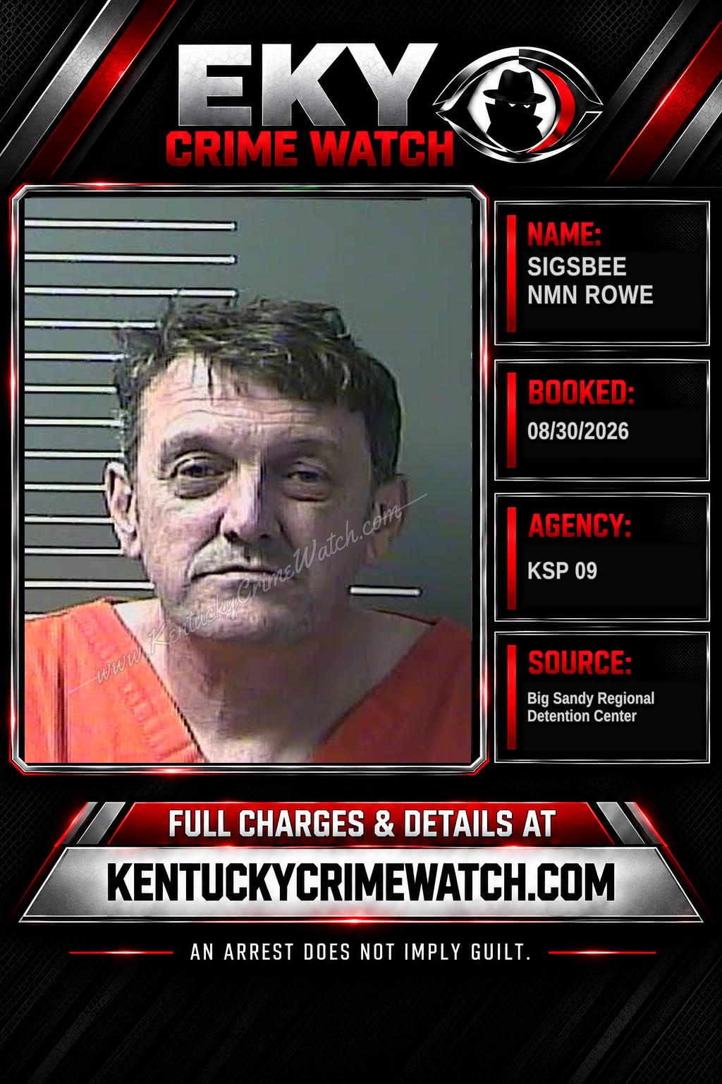 SIGSBEE NMN ROWE booking image