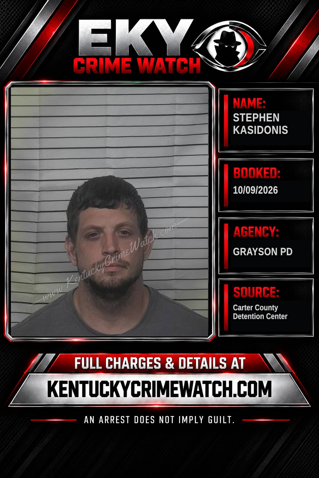 STEPHEN KASIDONIS booking image