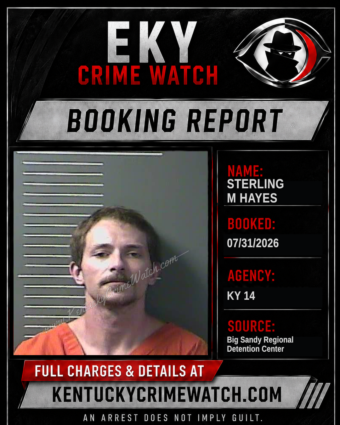 STERLING M HAYES booking image