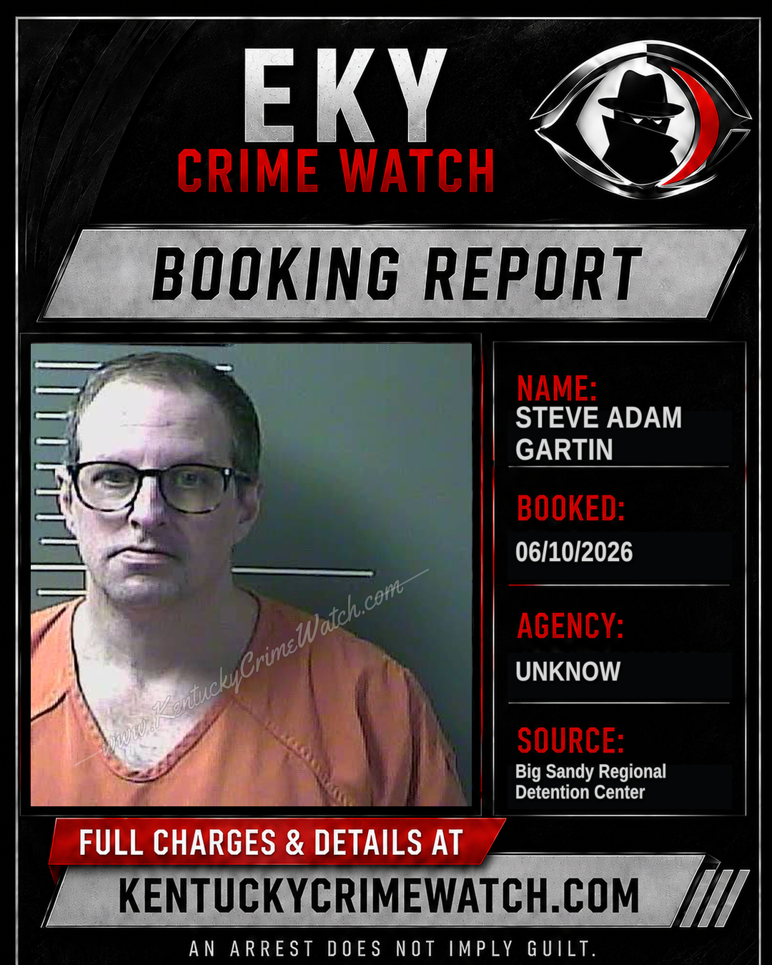 STEVE ADAM GARTIN booking image