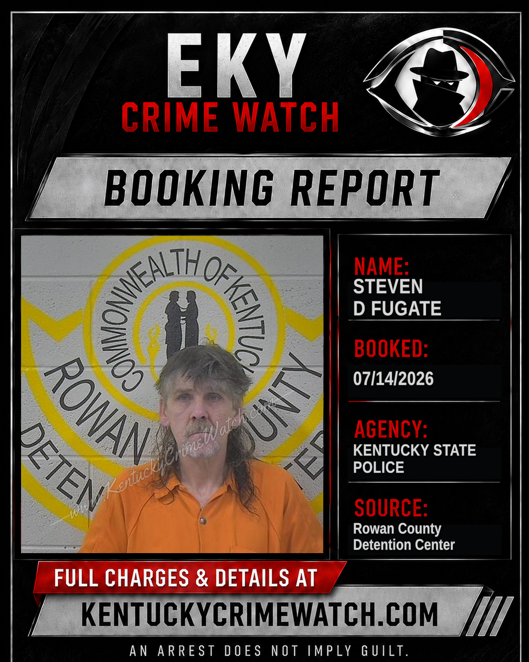 STEVEN D FUGATE booking image