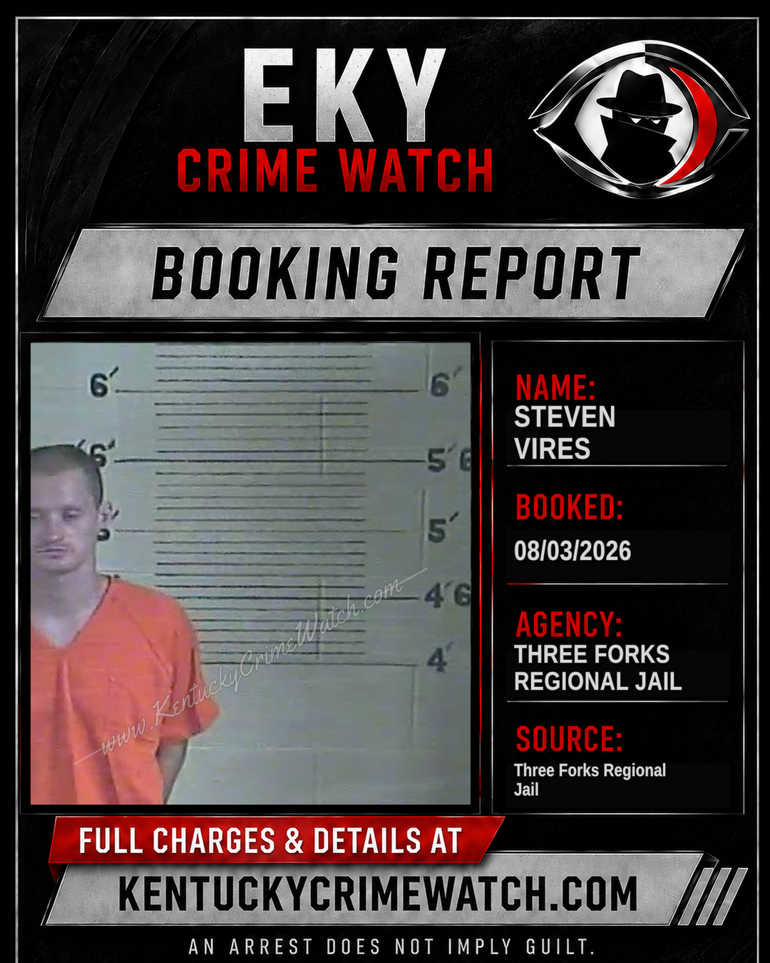 Steven Vires booking image