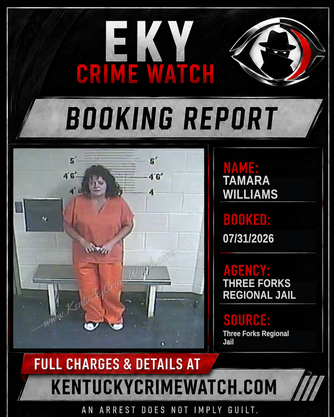 Tamara Williams booking image