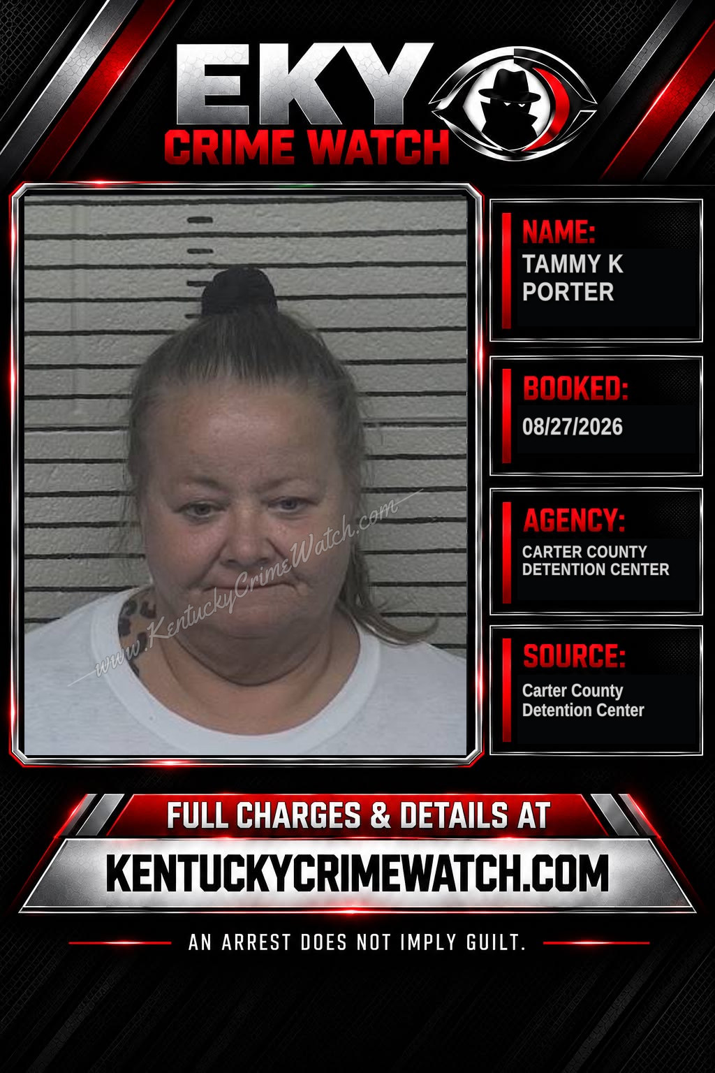 TAMMY K PORTER booking image