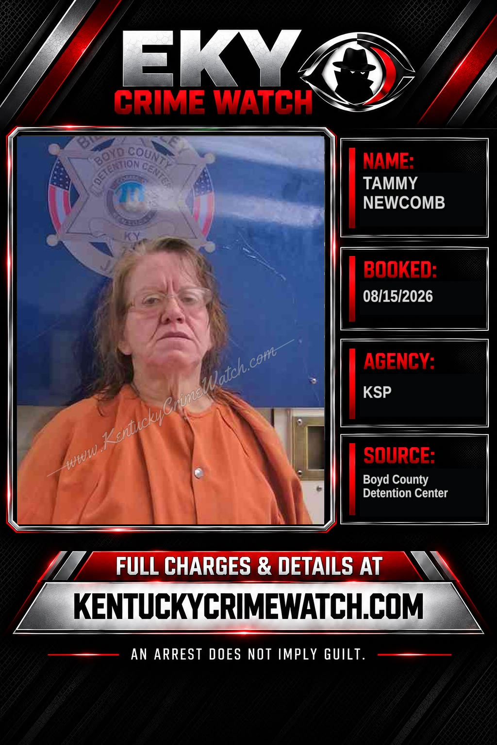 TAMMY NEWCOMB booking image