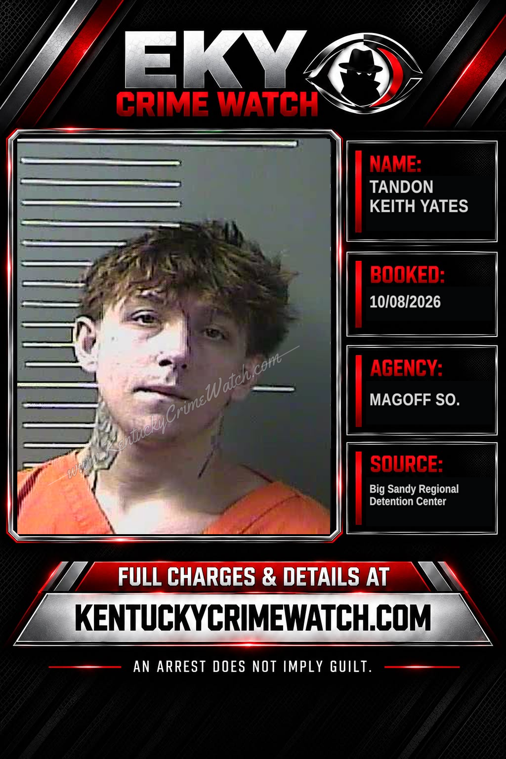 TANDON KEITH YATES booking image