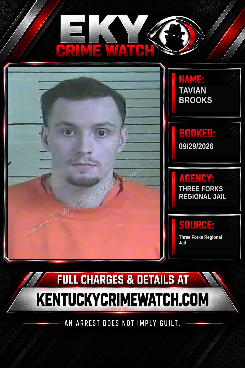 Tavian Brooks booking image
