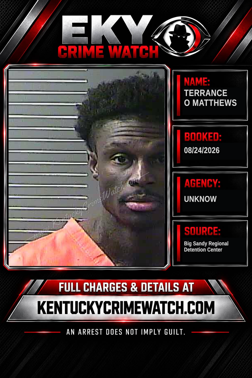 TERRANCE O MATTHEWS booking image