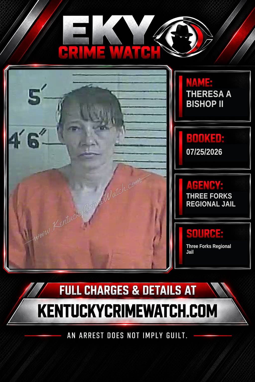 Theresa A Bishop II booking image