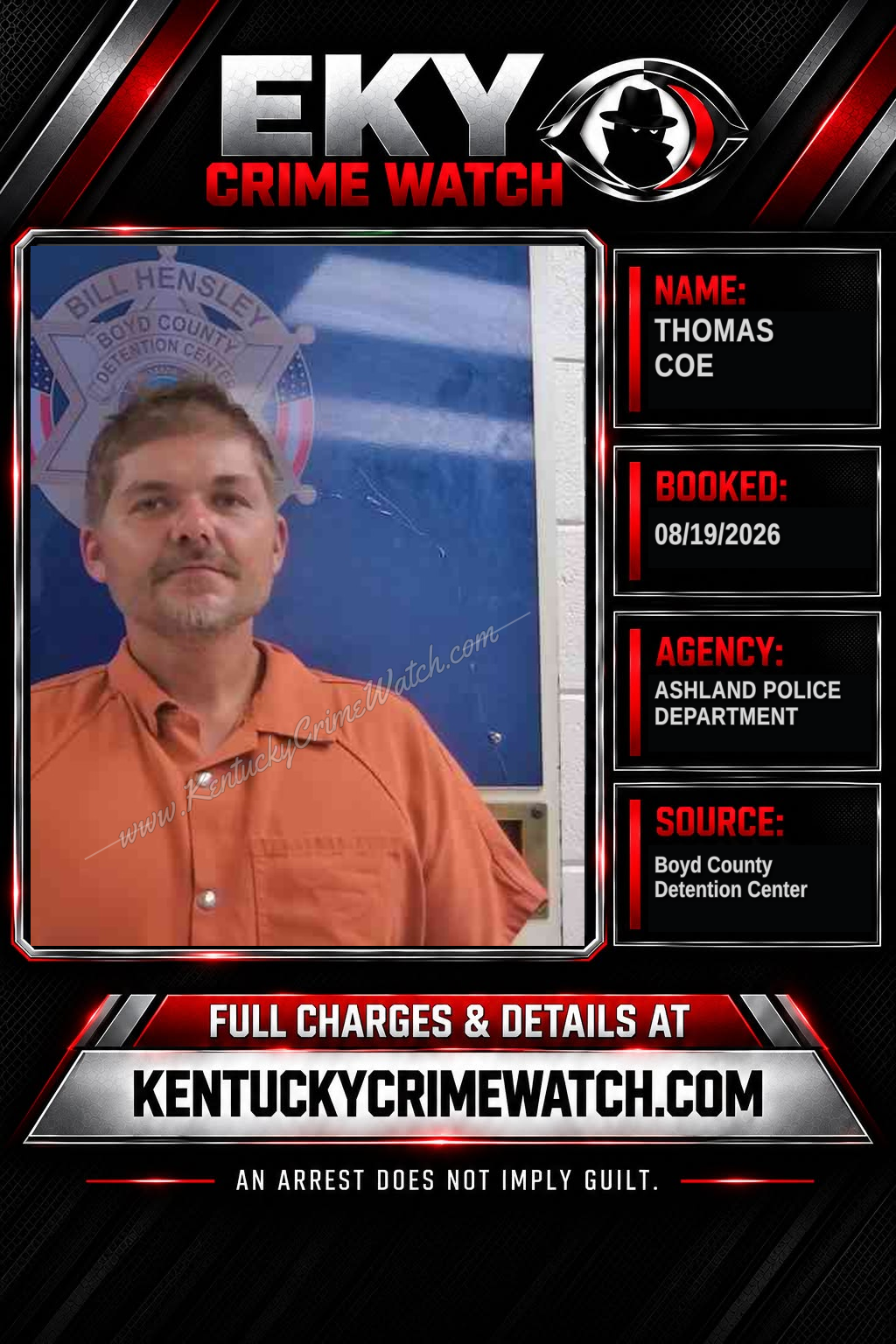 THOMAS COE booking image