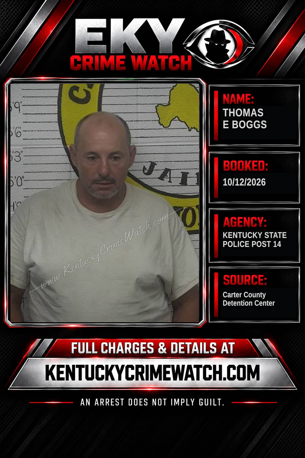 THOMAS E BOGGS booking image