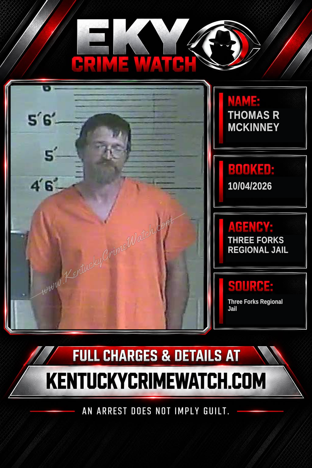 Thomas R McKinney booking image