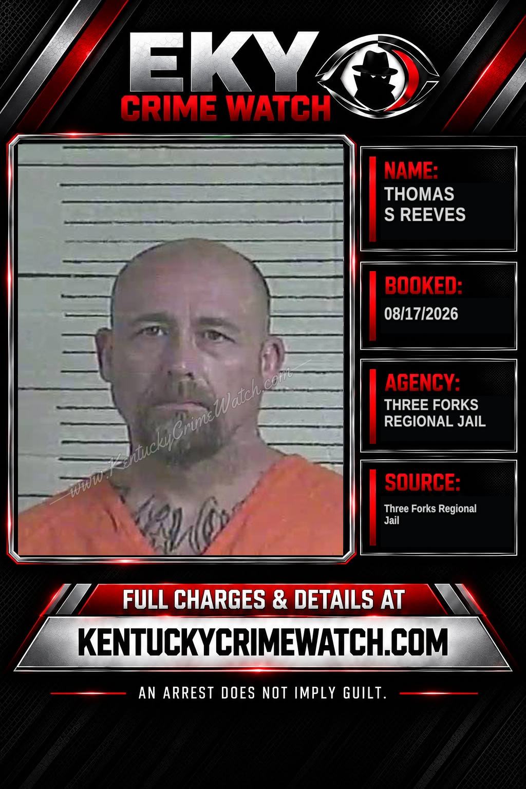 Thomas S Reeves booking image