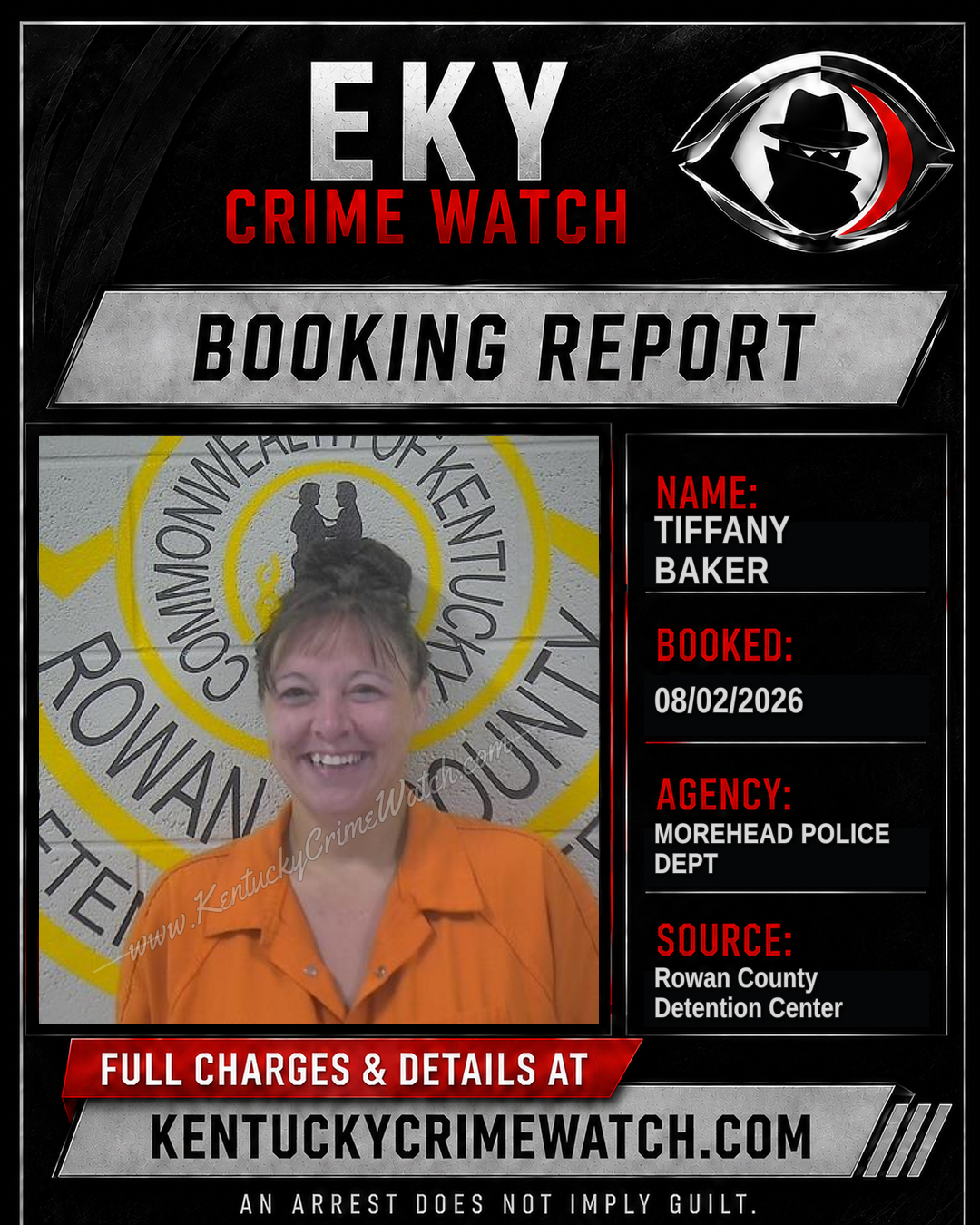TIFFANY BAKER booking image