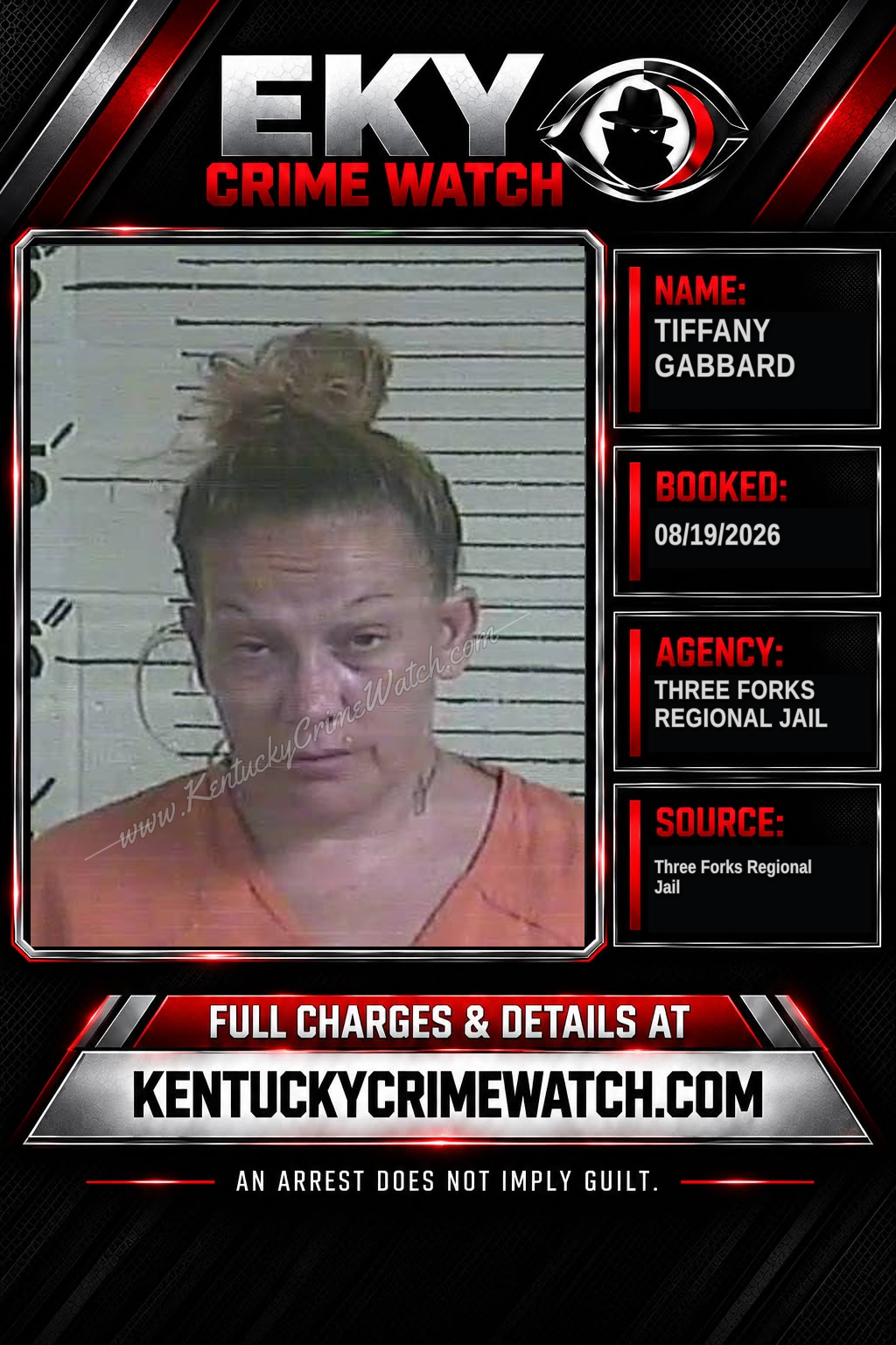 Tiffany Gabbard booking image