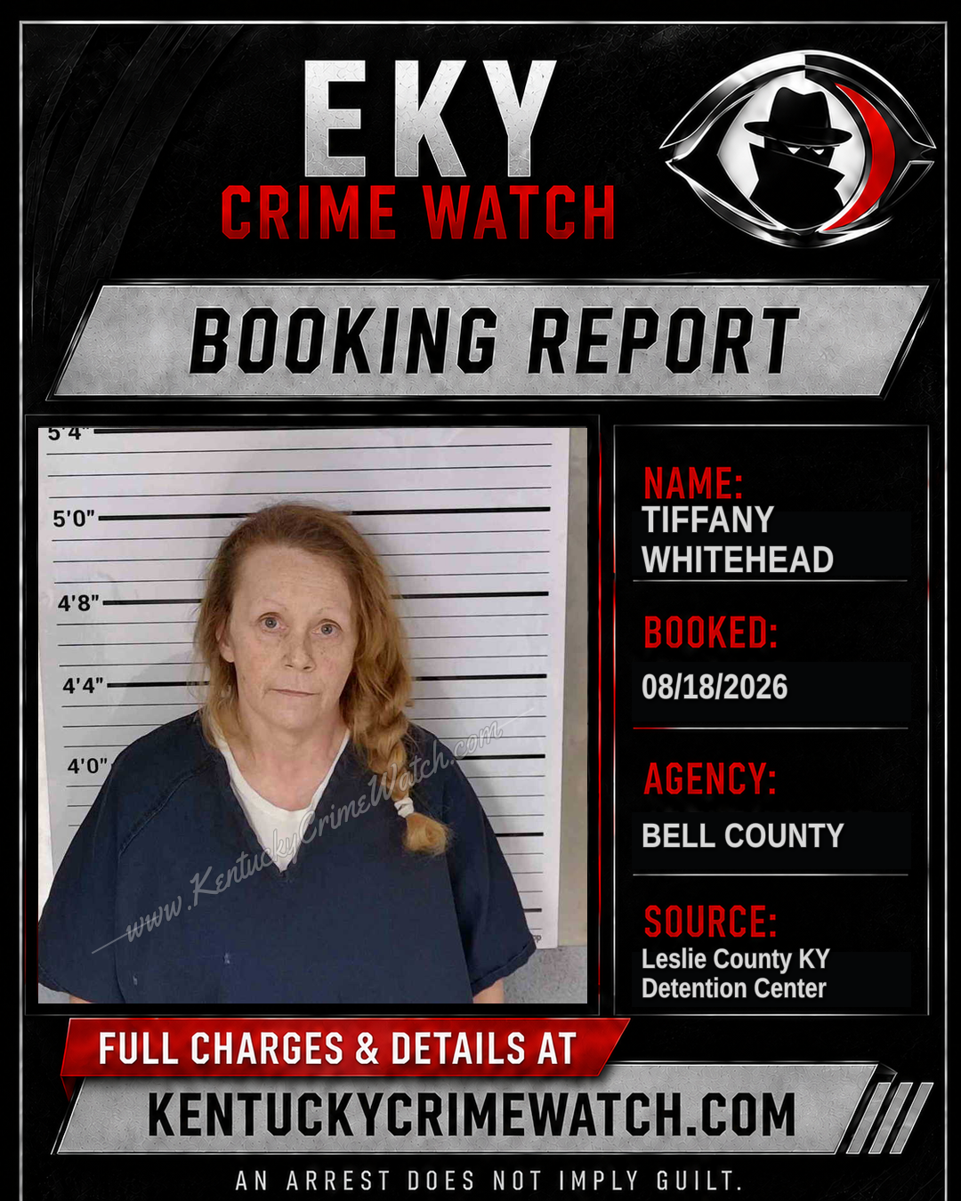 TIFFANY WHITEHEAD booking image
