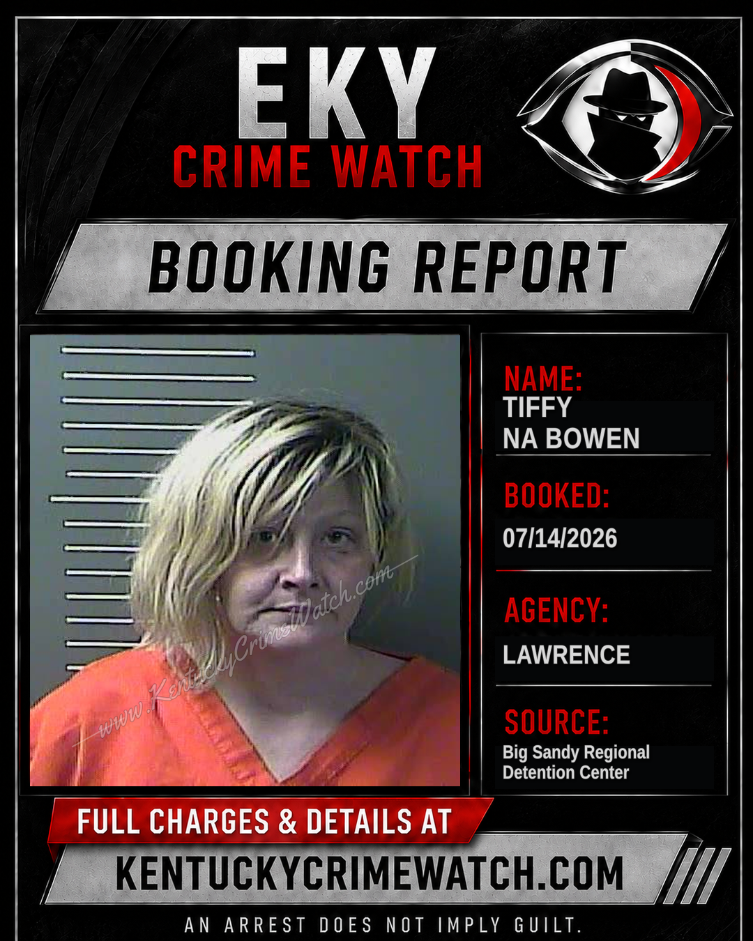 TIFFY NA BOWEN booking image
