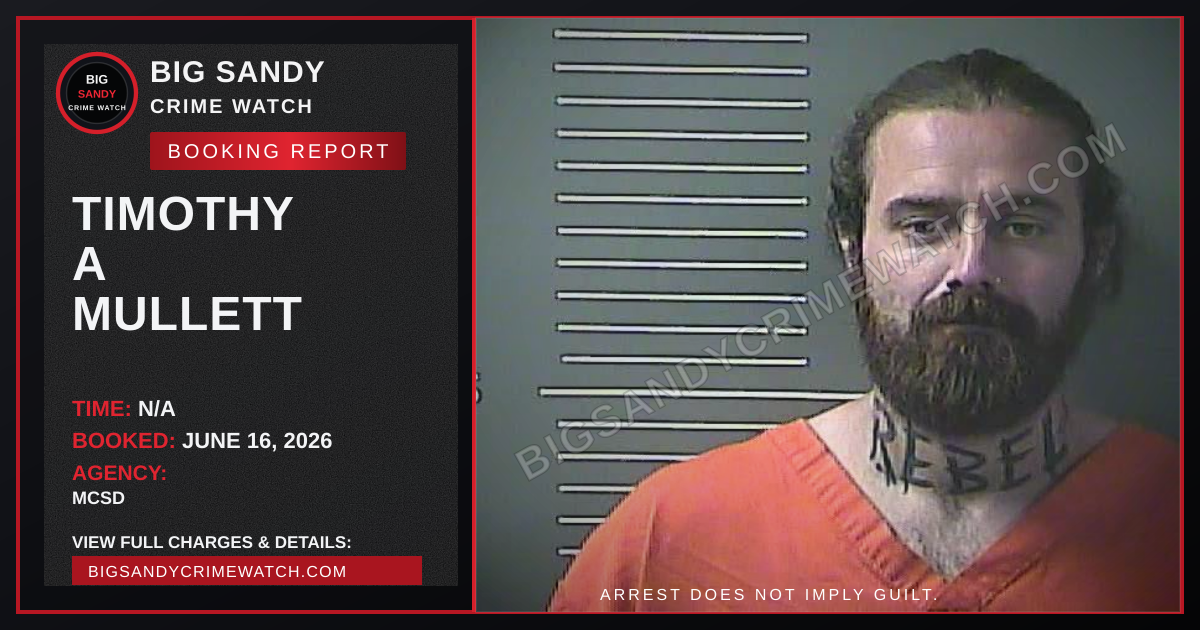 TIMOTHY A MULLETT booking image