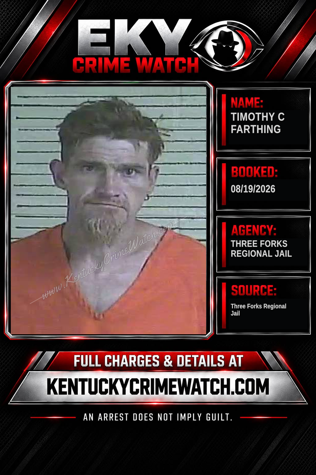 Timothy C Farthing booking image