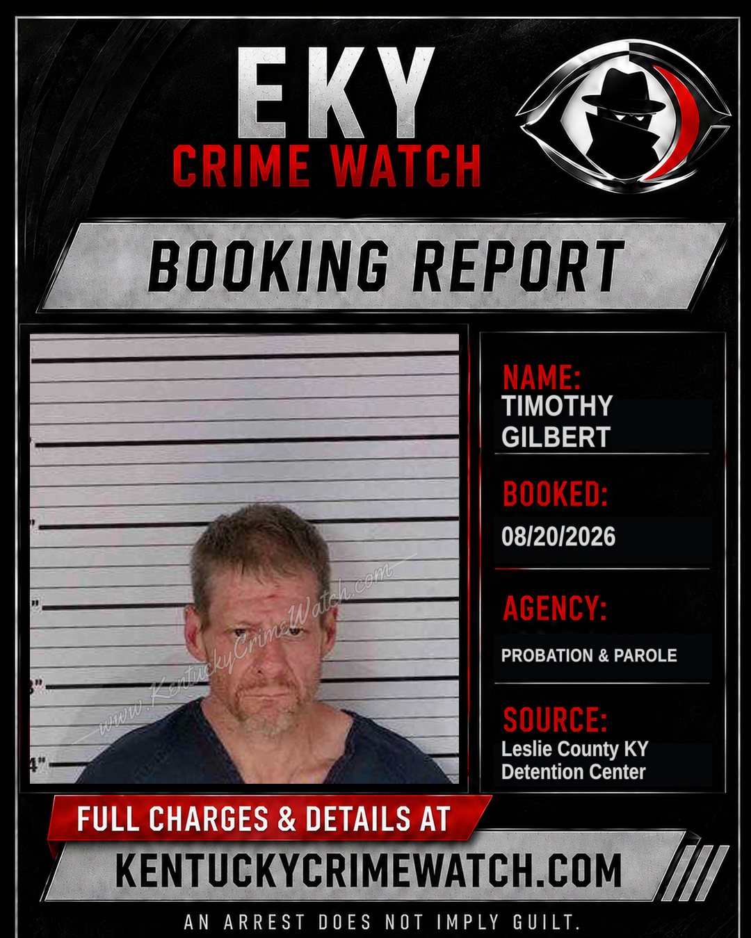 TIMOTHY GILBERT booking image