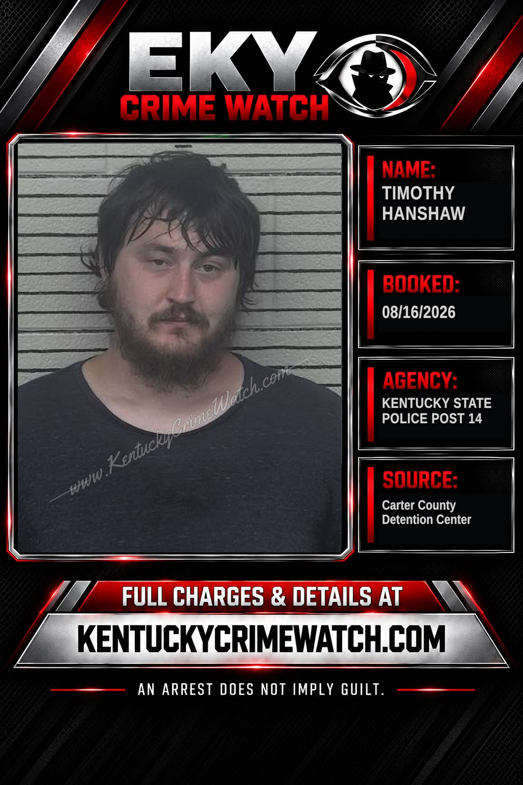 TIMOTHY HANSHAW booking image