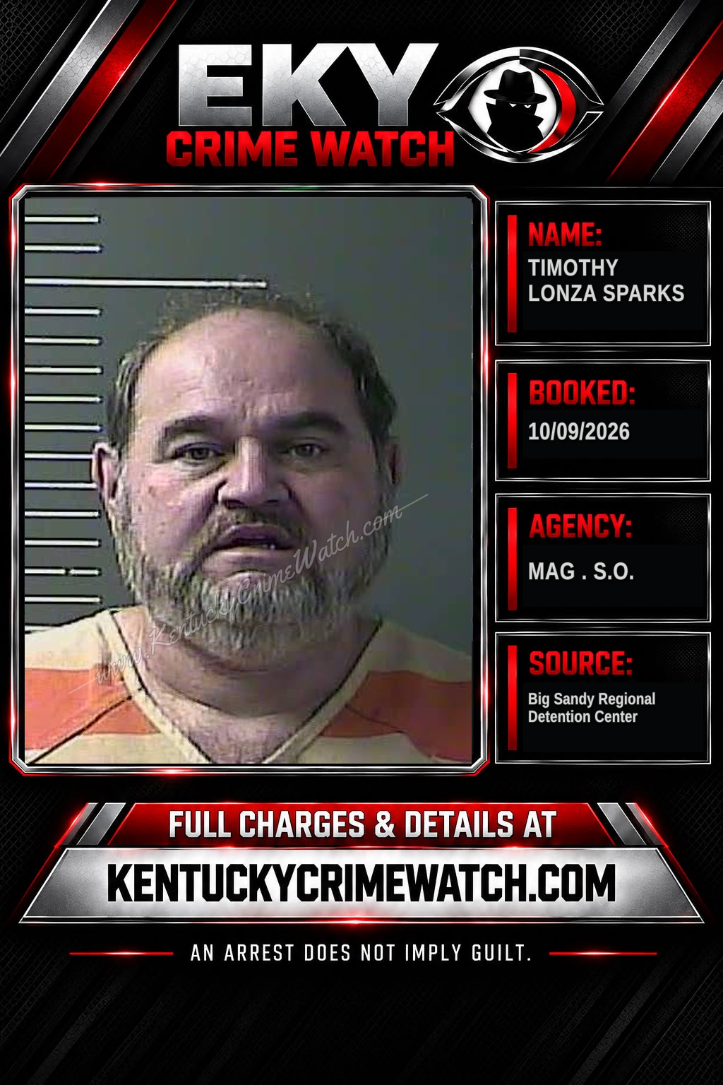 TIMOTHY LONZA SPARKS booking image