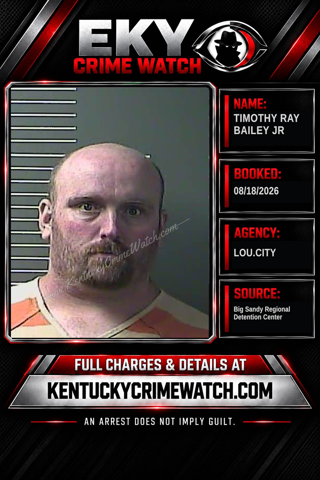 TIMOTHY RAY BAILEY JR booking image