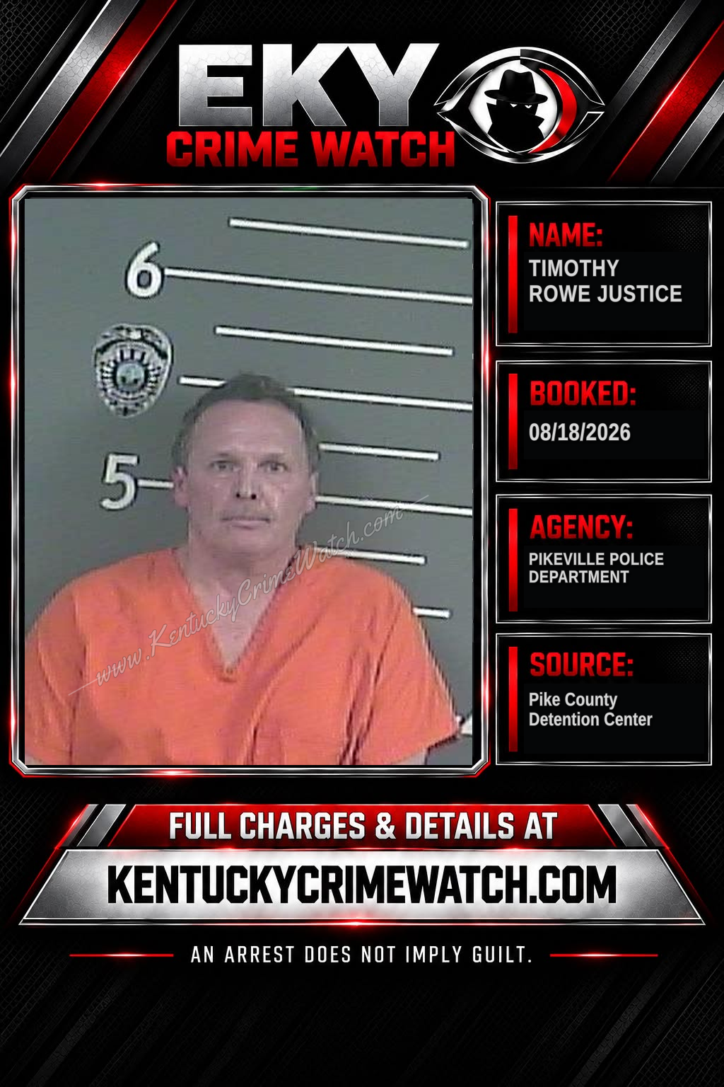 TIMOTHY ROWE JUSTICE booking image