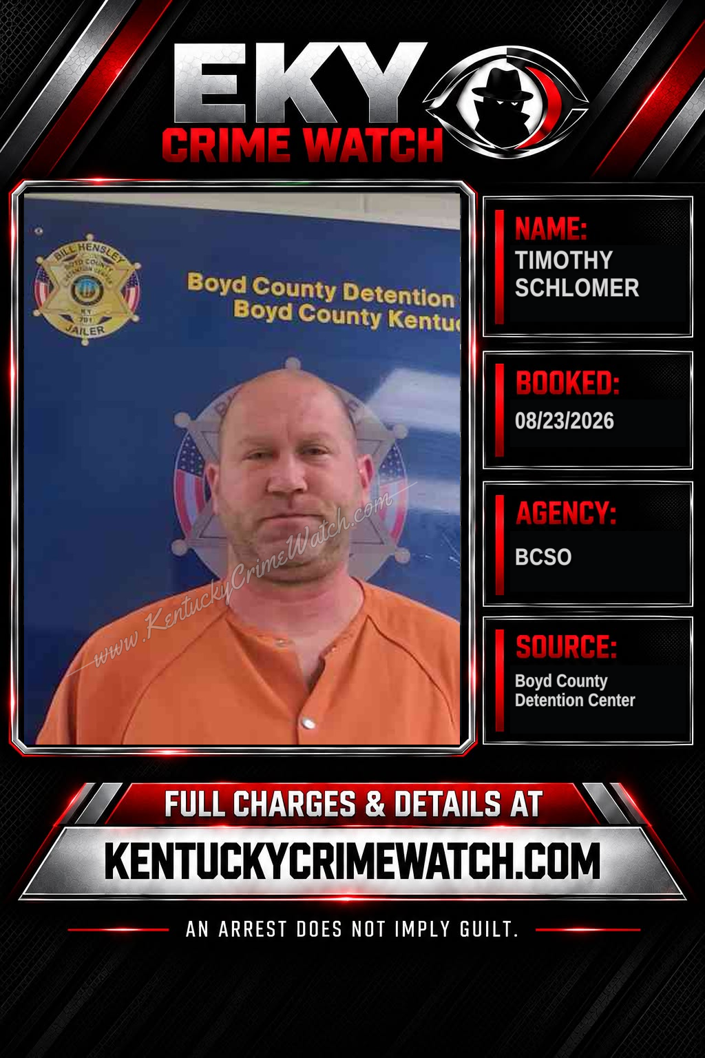 TIMOTHY SCHLOMER booking image