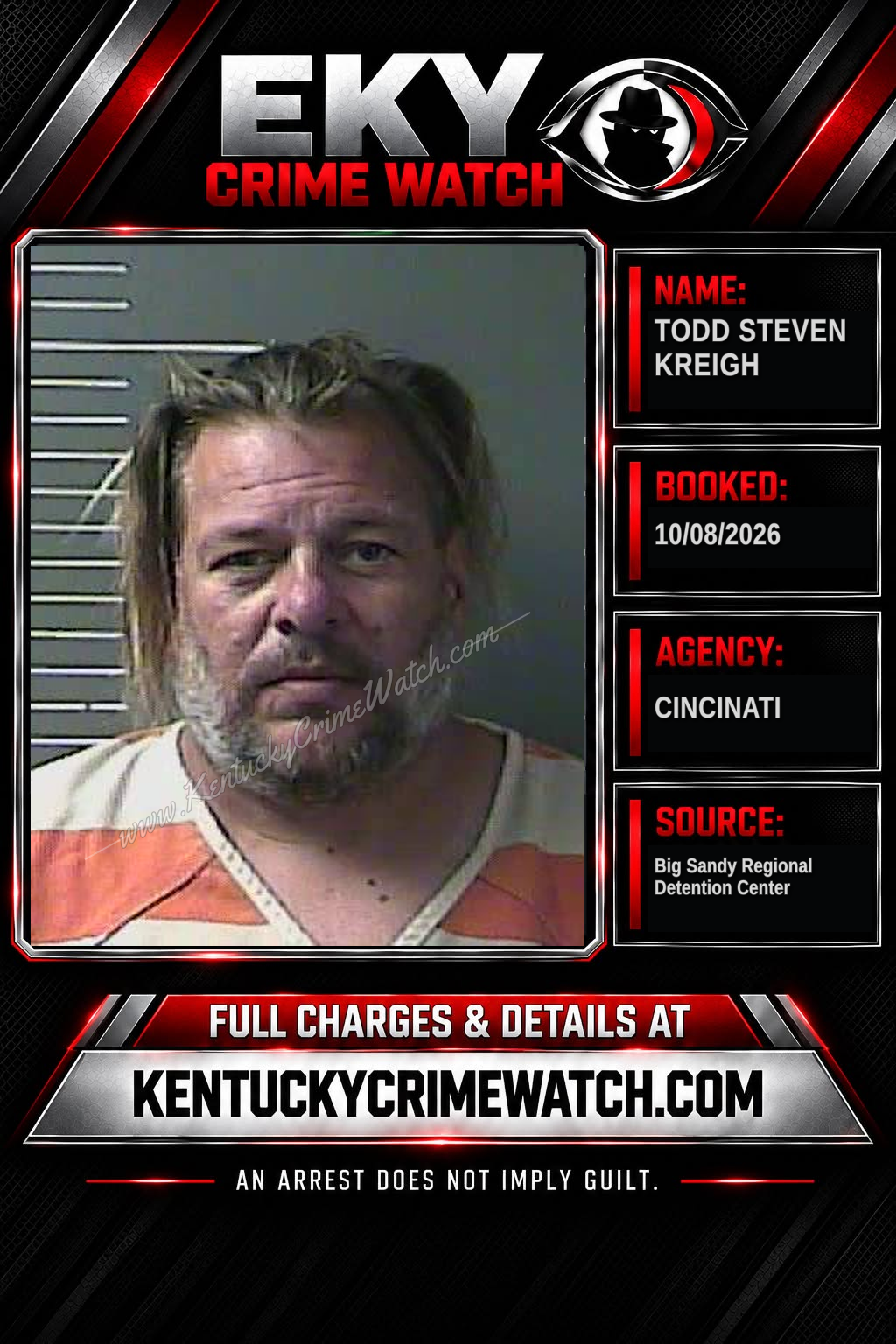 TODD STEVEN KREIGH booking image